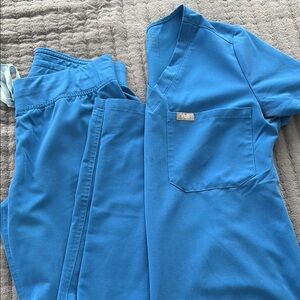 Figs Blue Scrub Set XXS